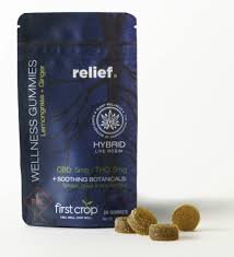 Photograph of product: First Crop Relief 100mgTH-oui/100mg CBD