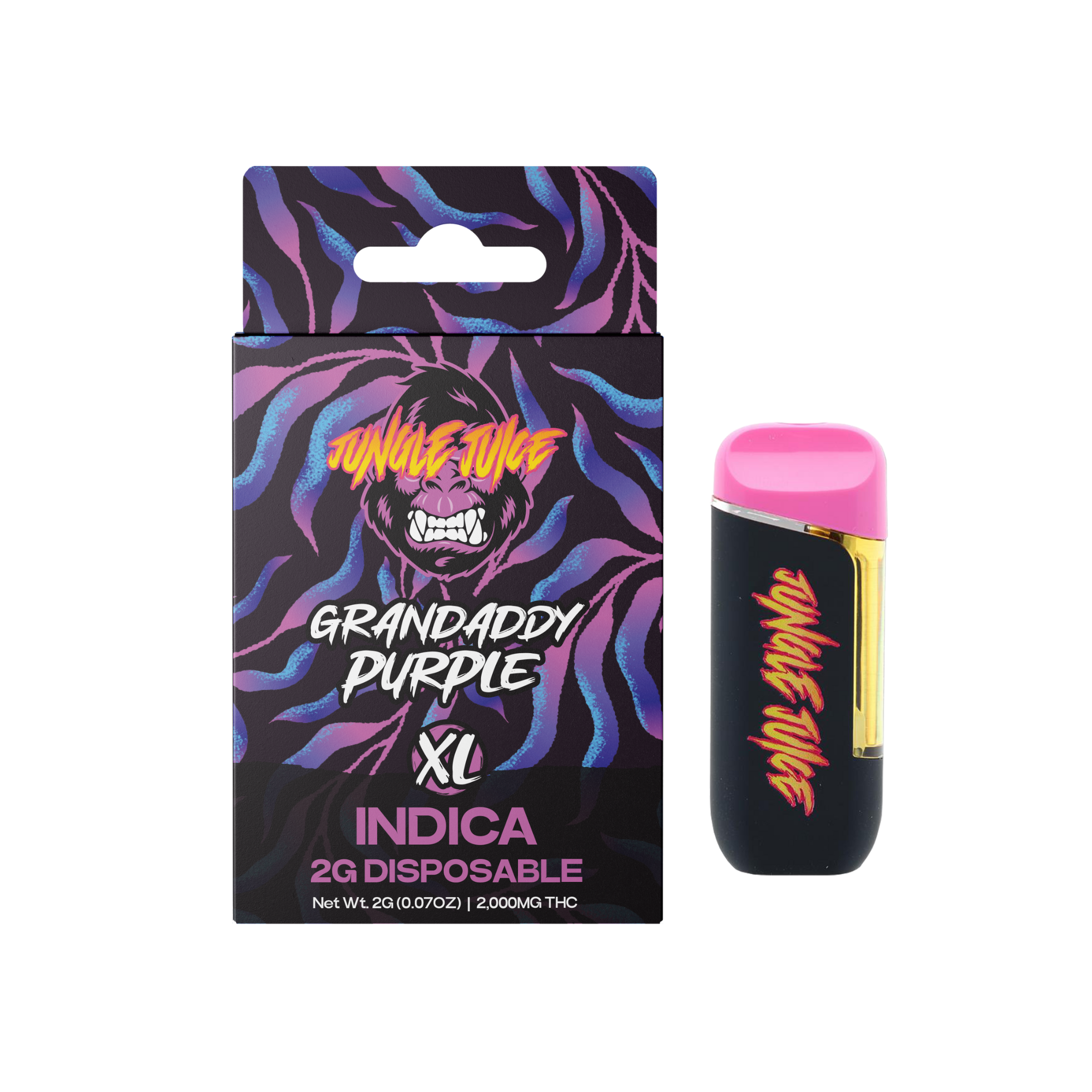 Photograph of product: Jungle Juice 2g Disposable Granddaddy Purple