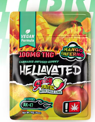 Photograph of product: Spicy Mango 1pc Gummy | Hellavated