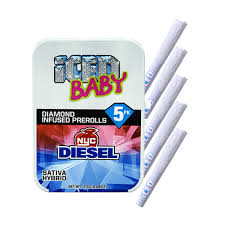 Photograph of product: ICED NYC DIESEL 5PK INFUSED PREROLLS