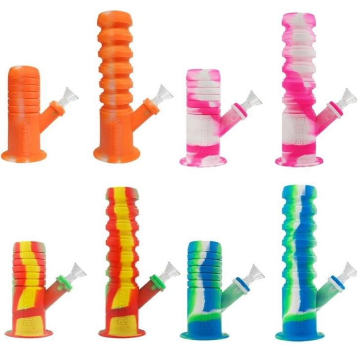 Photograph of product: Bong - Wax Maid Springer Mini Collapsible Silicone