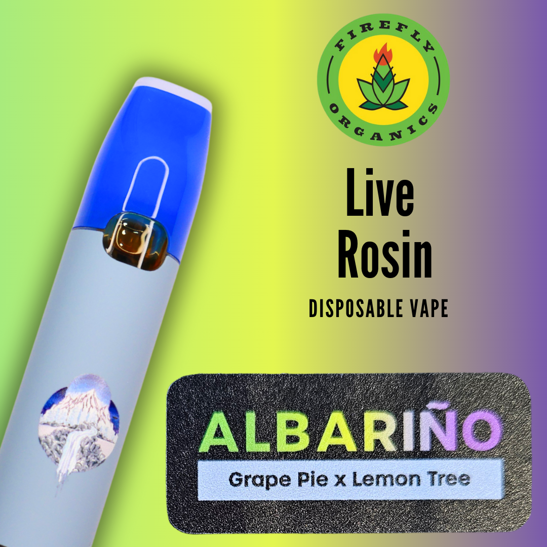 Photograph of product: Firefly // Albarino Live Rosin Disposable