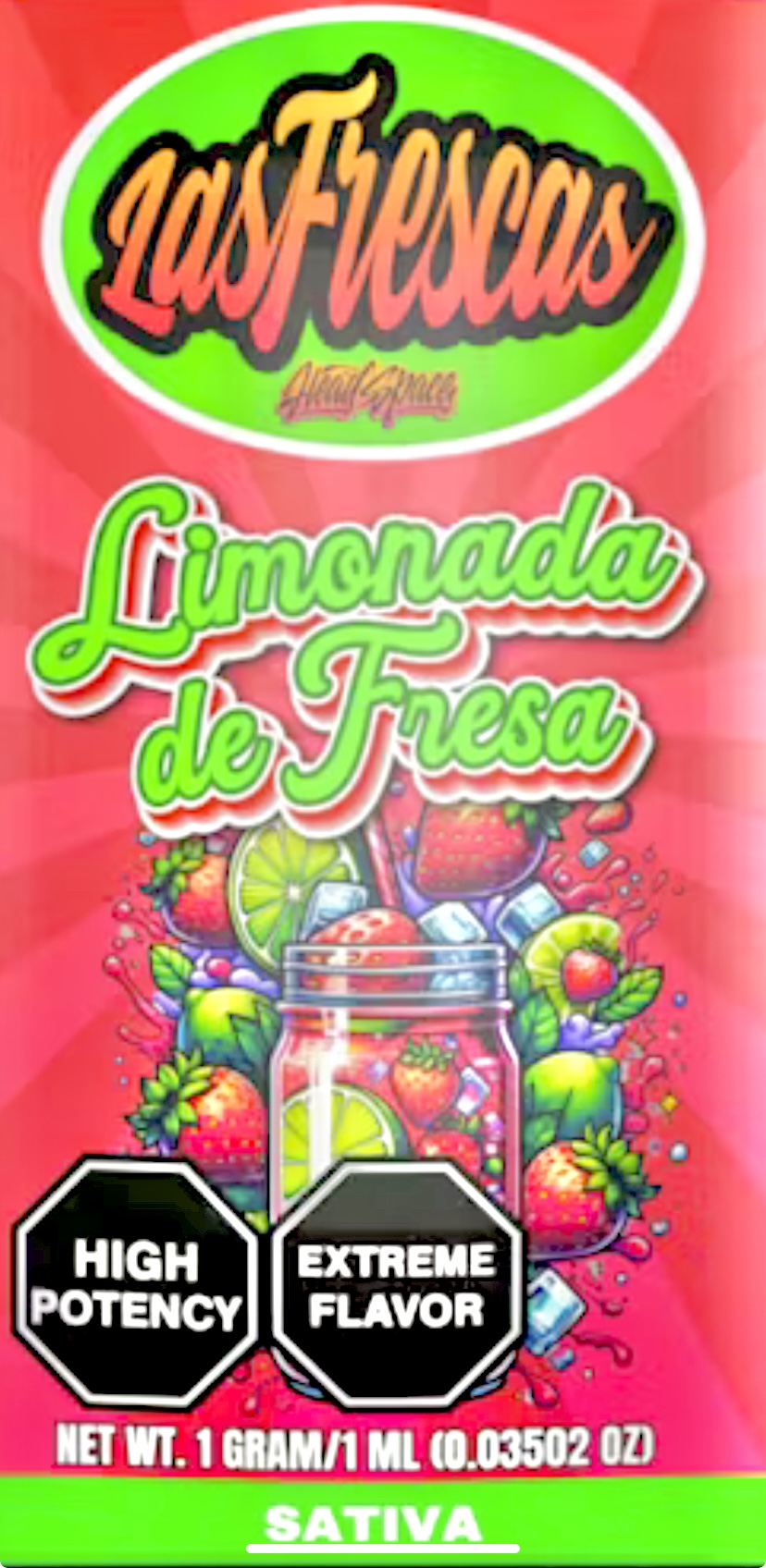 Photograph of product: Limonada de Fresa - Standard 510 Thread