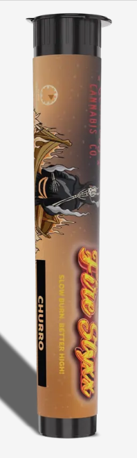 Photograph of product: Simpler Daze Fire Styxx Thca Infused Pre Roll   Churro