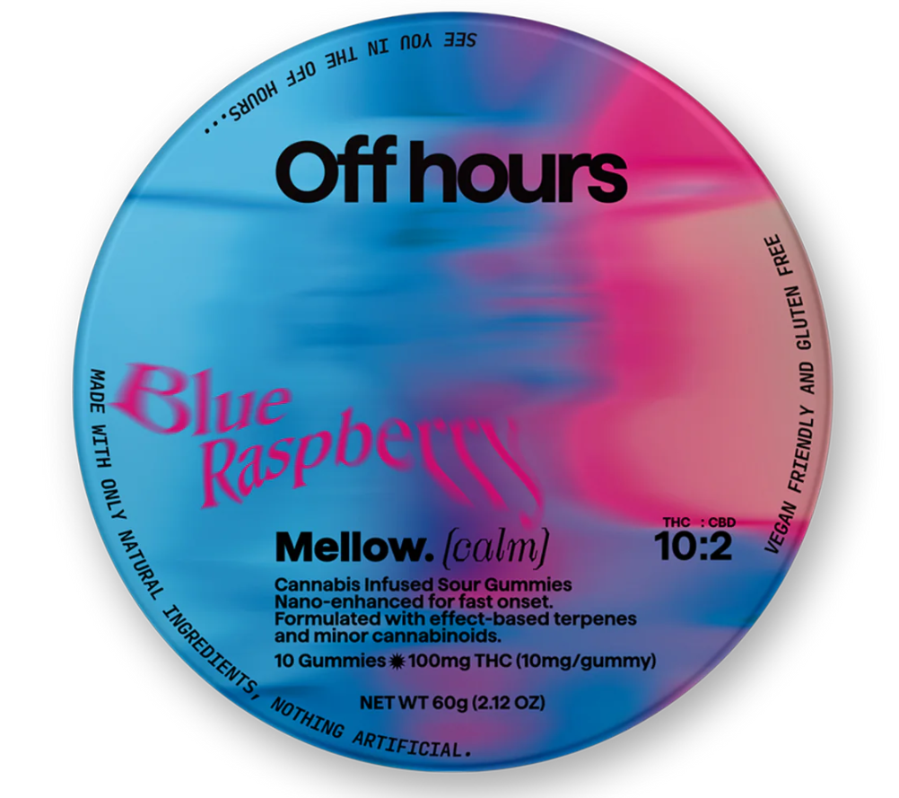 Photograph of product: Blue Raspberry 'Mellow' | Gummies 10-pack