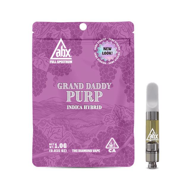 Photograph of product: Grand Daddy Purple High Potency Vape Cartridge 1g - Sales Floor