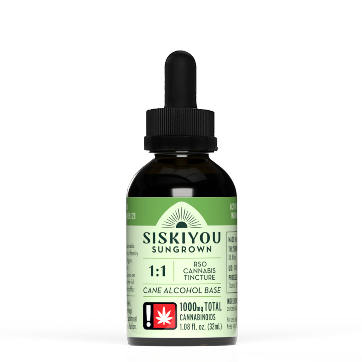 Photograph of Product: 1:1 Alcohol Cannabis Tincture