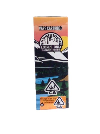 Photograph of product: Locals Only Concentrates - Orange Push Pop 510 Cart