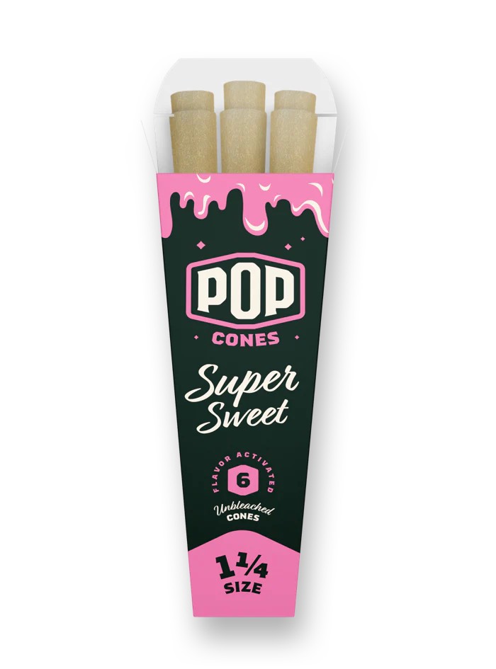 Photograph of product: Pop Cones Super Sweet 6pk (1 1/4)