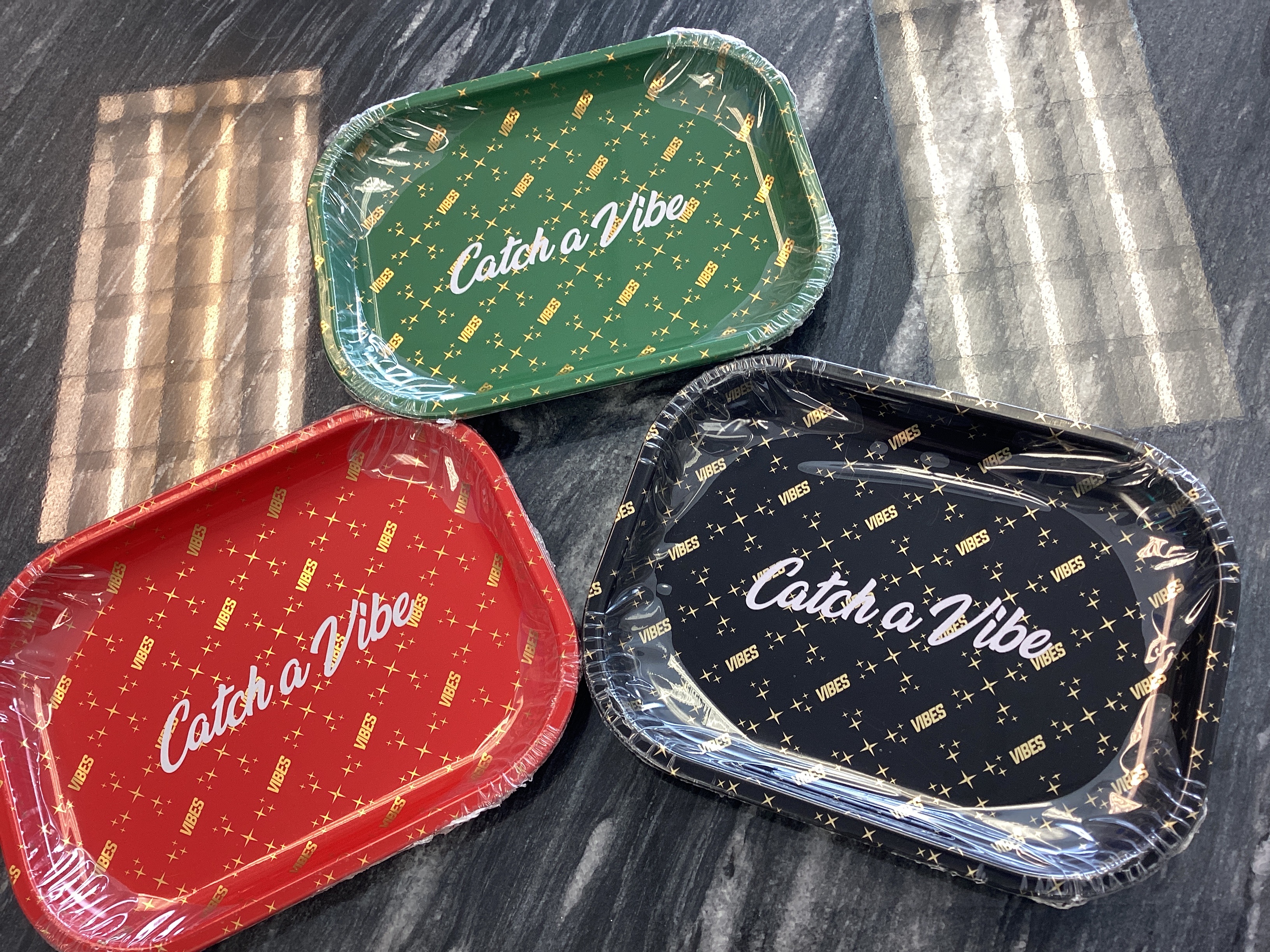 Photograph of product: Vibes Rolling Trays - Red