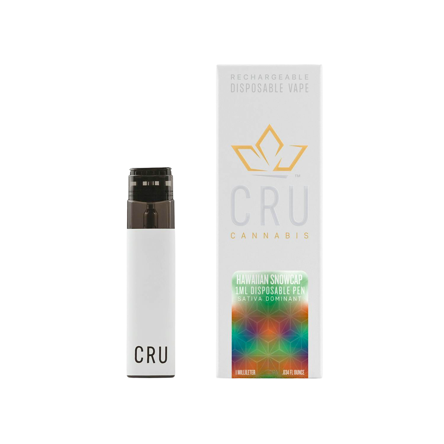 Photograph of product: Cru - Hawaiian Snowcap Disposable Vape - 1g
