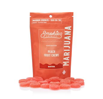 Photograph of product: Sweet Peach Fruit Chews | 1000mg