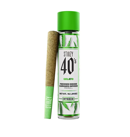 Photograph of product: Stiiizy | Gelato | 1G 40's Infused Preroll