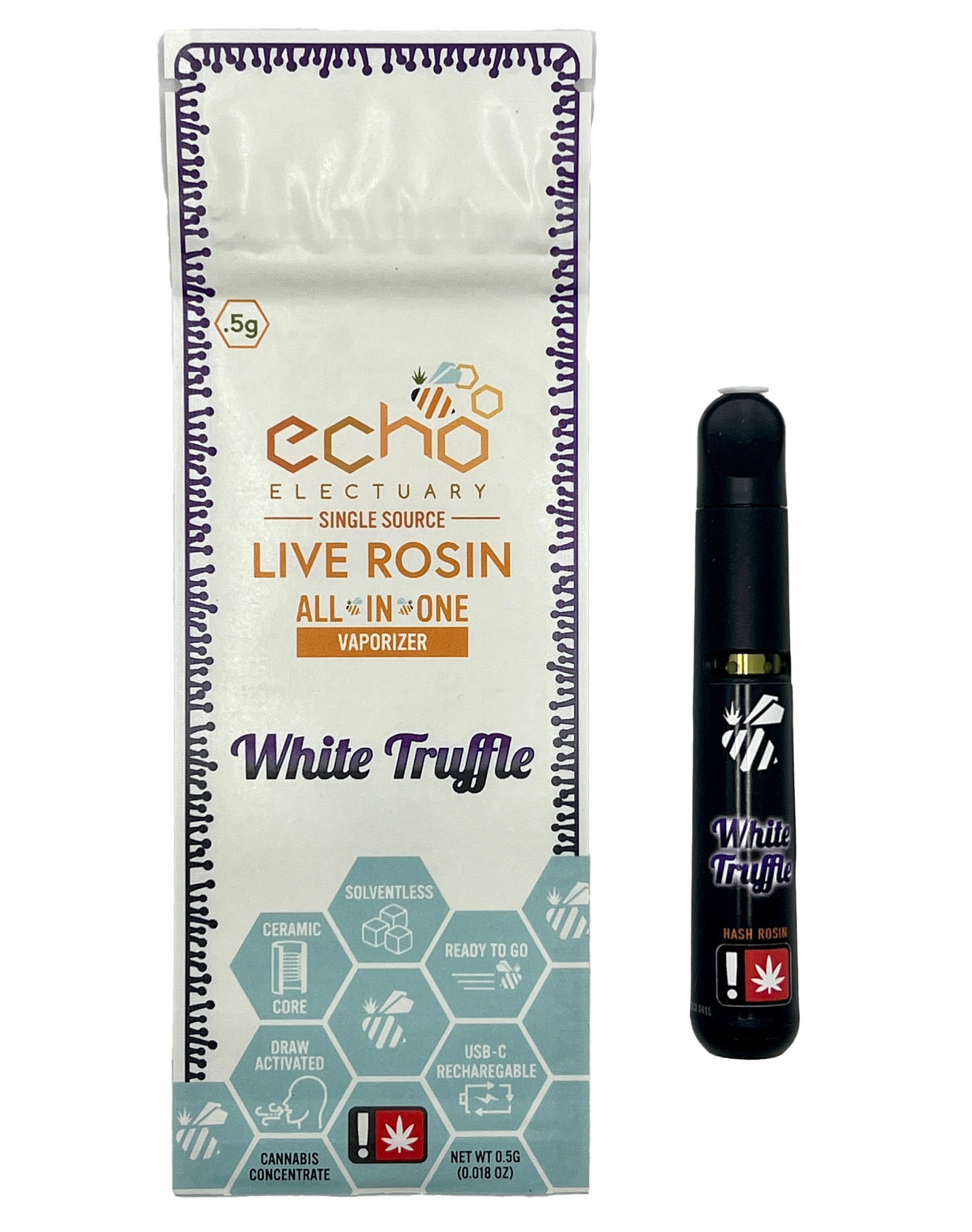 Photograph of product: Echo Electuary - White Truffle AIO Rosin Cart