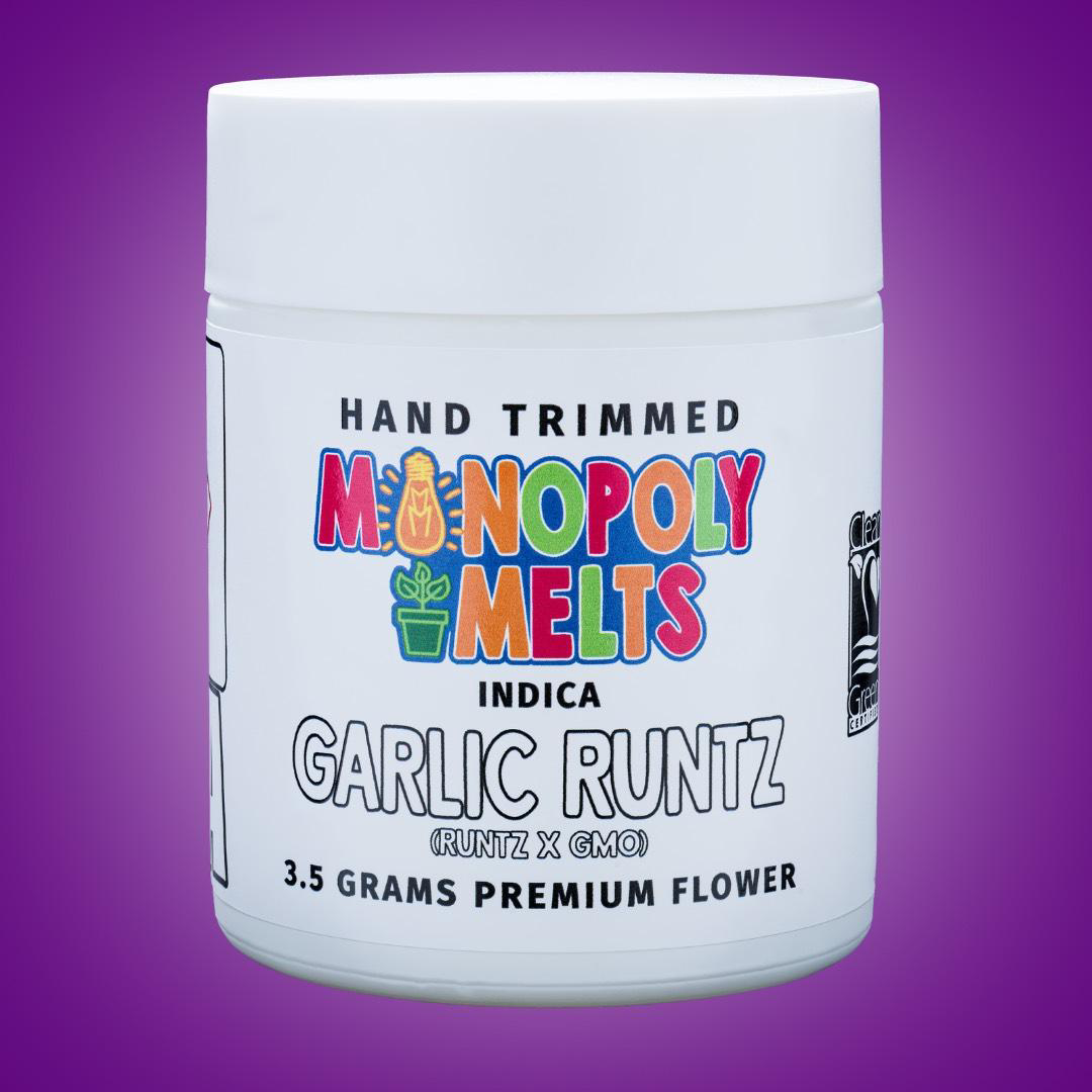 Photograph of product: Monopoly Melts - Garlic Runtz - PrePack - 3.5g
