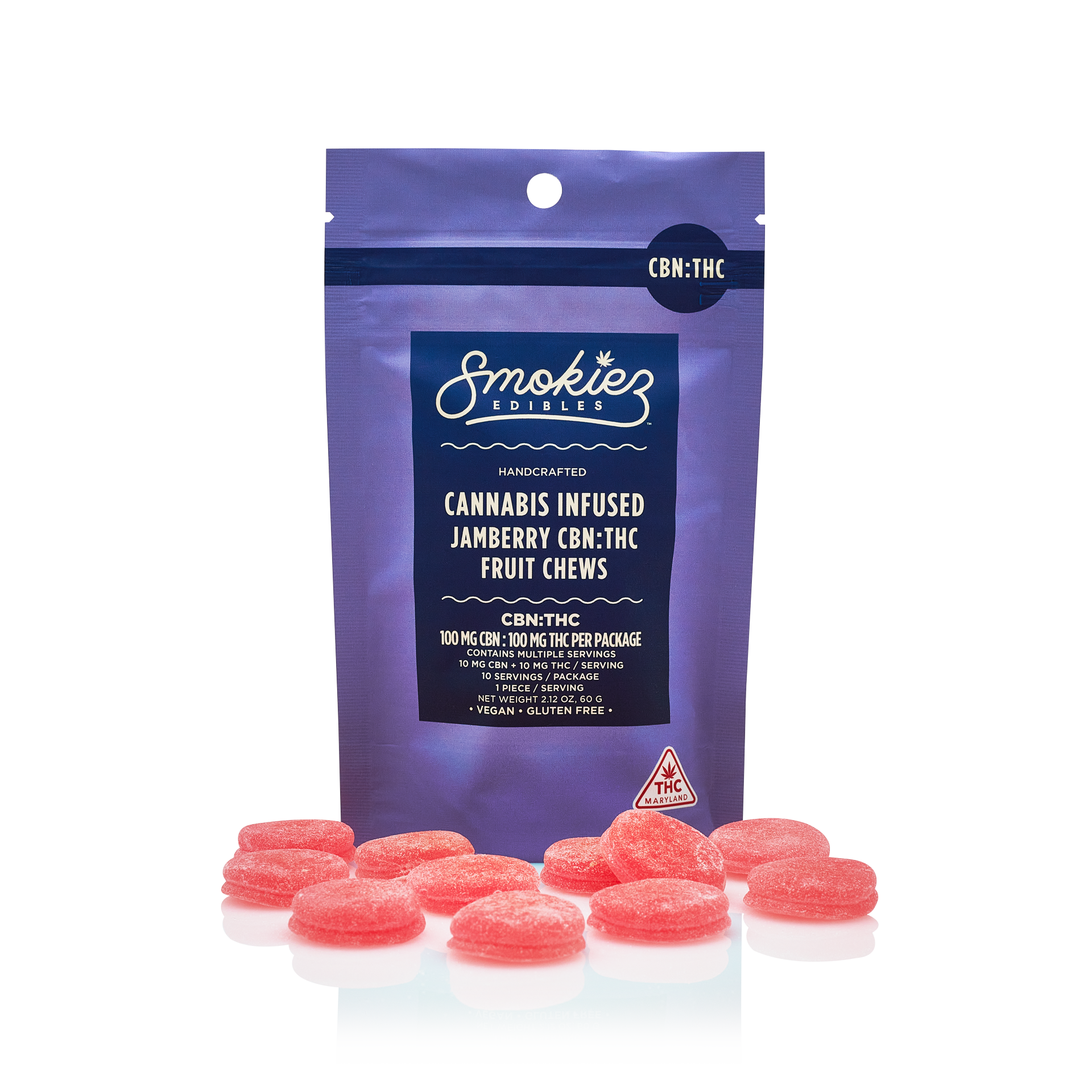 Photograph of product: Smokiez Gummies 10pk 100mg- Sweet Jamberry