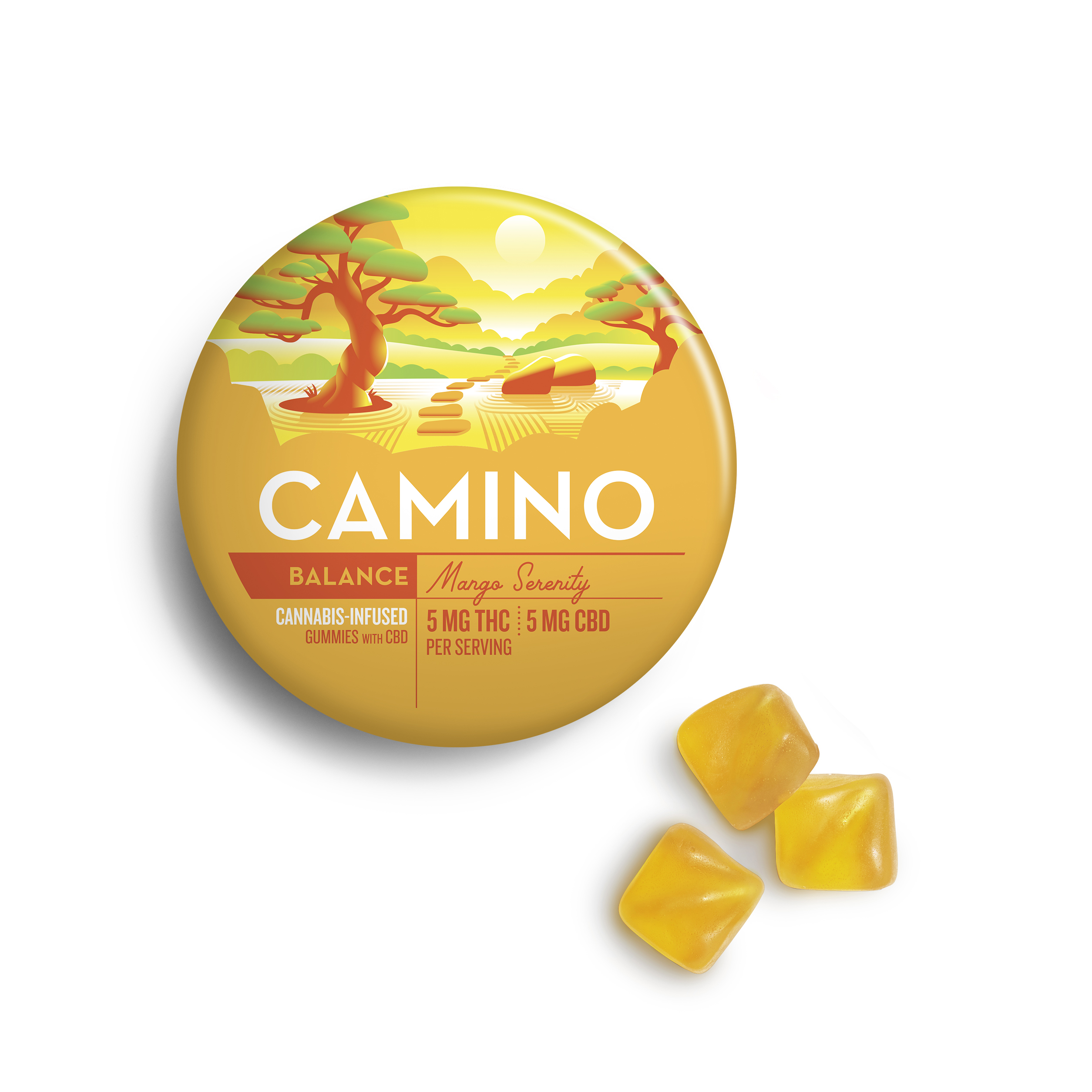 Photograph of product: Mango 1:1 | THC:CBD Gummies | 20PK (C0060000196)