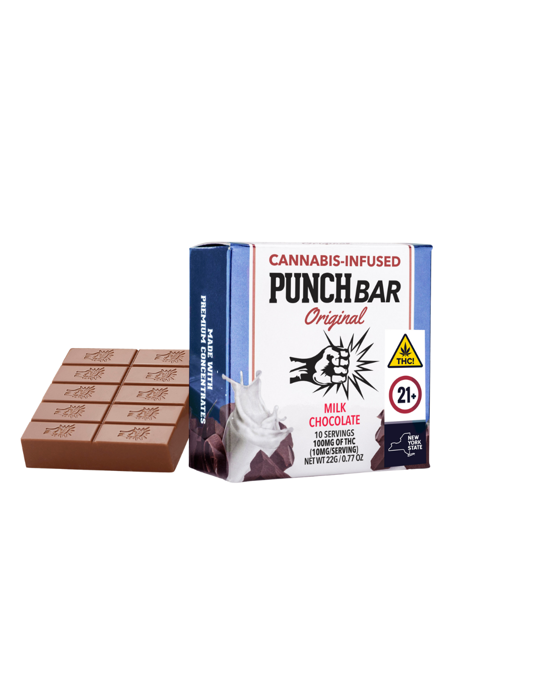 Photograph of product: Punch - Milk Chocolate - 100mg