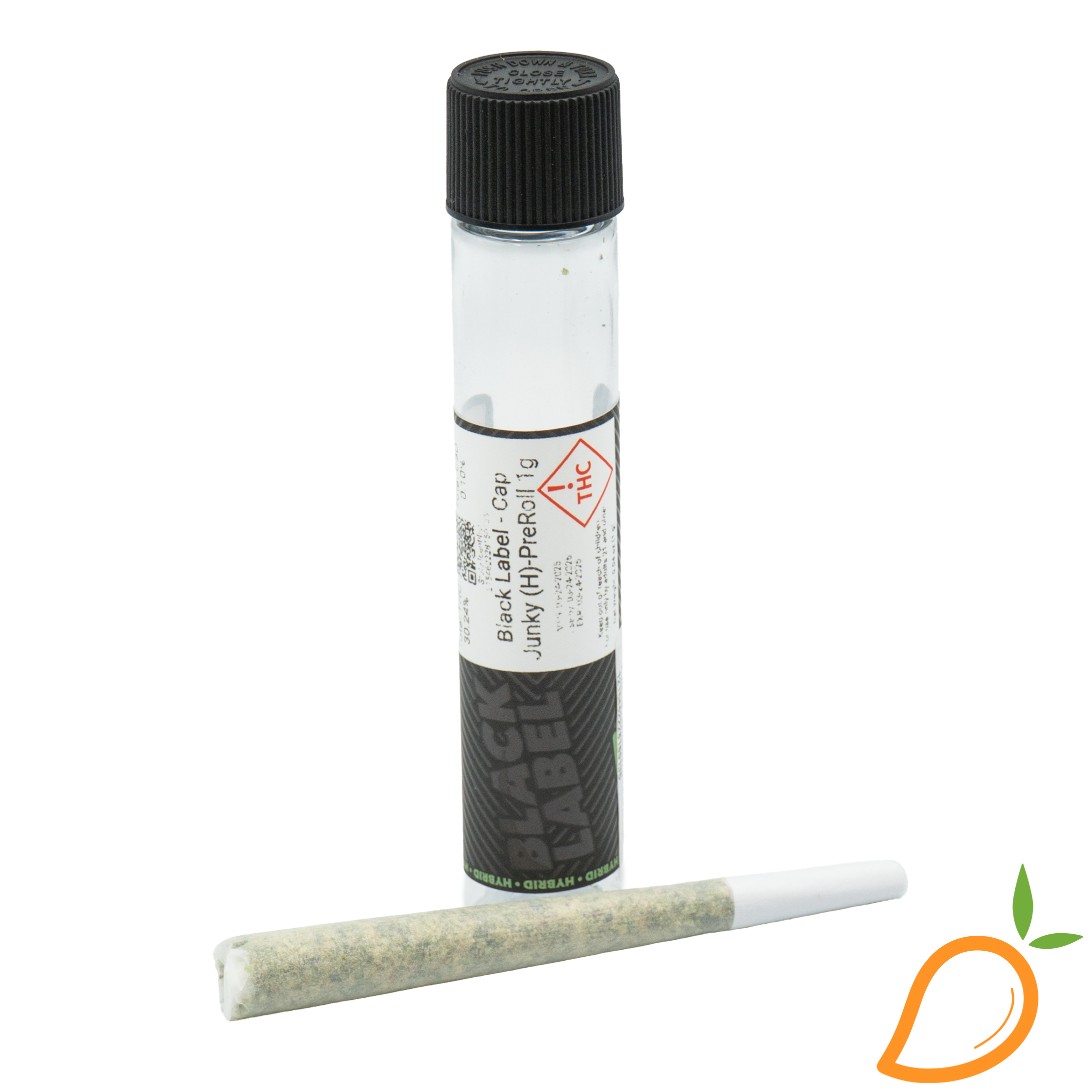Photograph of product: 1g Cap Junky Black Label Preroll Urban Wellness