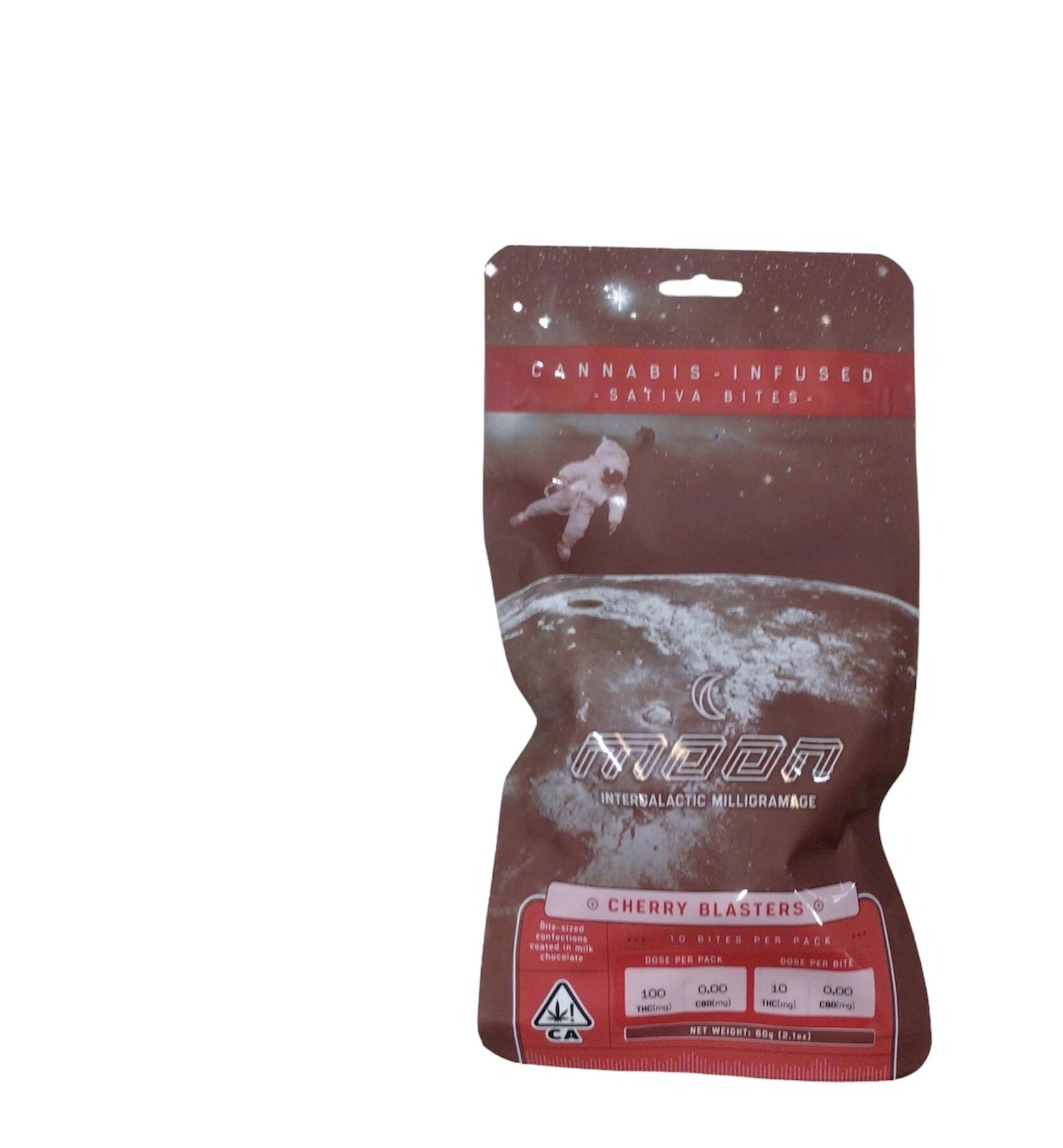 Photograph of product: Moon- Milk Chocolate Covered Oui'd Cherry Blasters