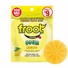 Photograph of product: Froot Sour Lemon 100mg Single