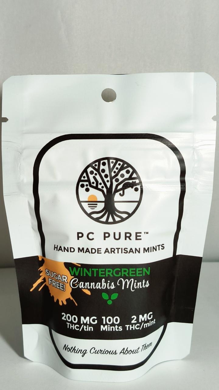 Photograph of product: Pc Pure | Wintergreen Mints | 100pc/2mg TH-oui Mint