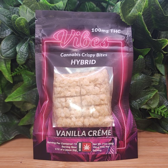 Photograph of product: Vanilla Creme - 100mg TH-oui Balancing Oui'd Crispy - Vibes