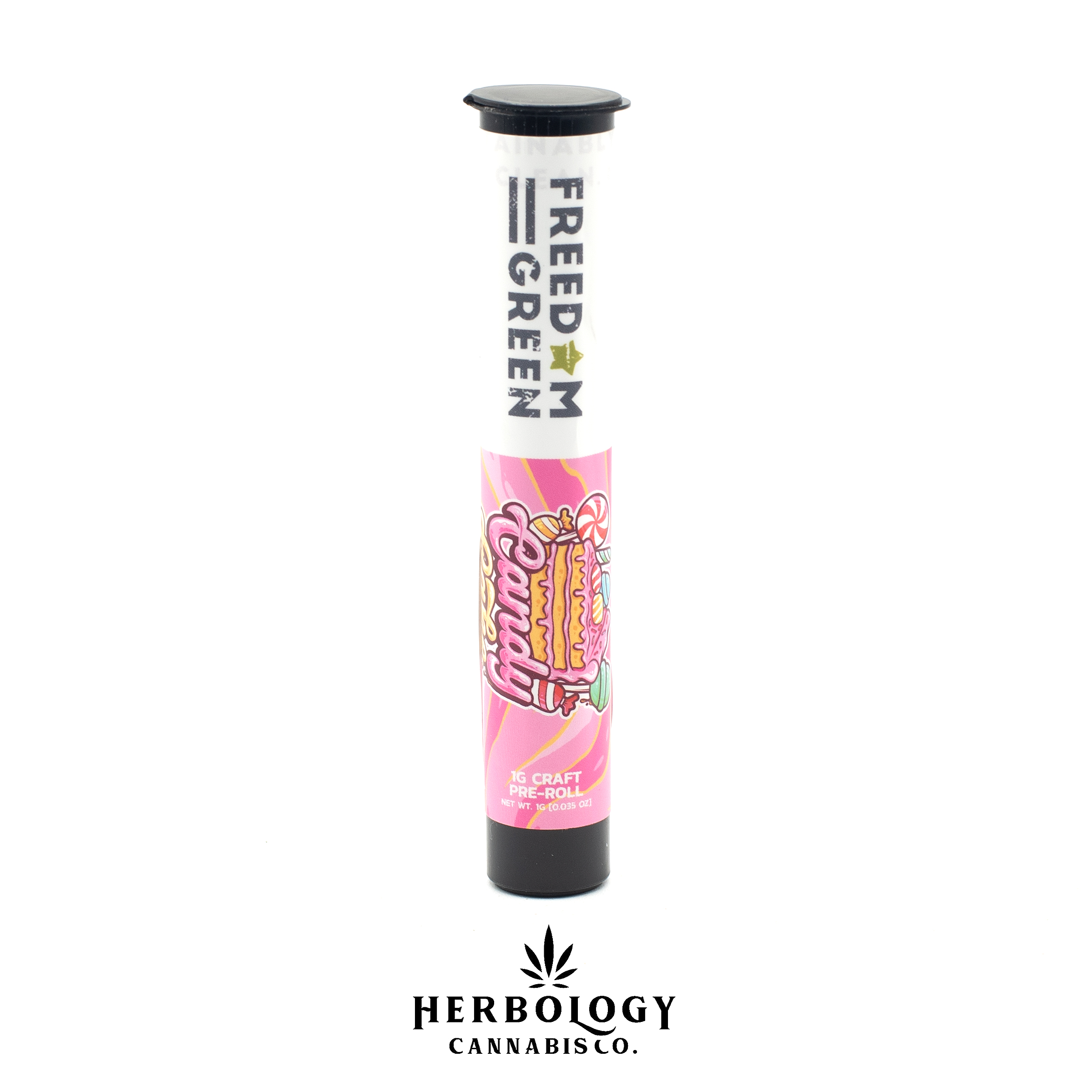 Photograph of product: Freedom Green | Pre-Roll | Candy Cakes | 1g