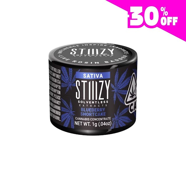 Photograph of product: Blueberry Shortcake - Live Rosin Badder 1g - 