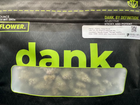 Photograph of product: Dank AFGHANI 28g