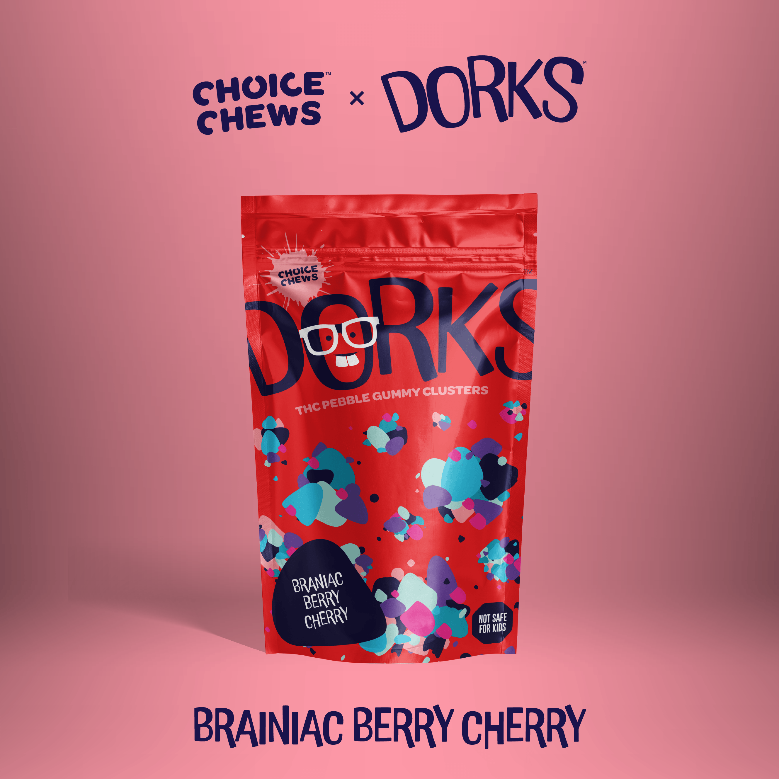 Photograph of product: 200mg Dorks - Brainiac Berry Cherry (Oui'd)