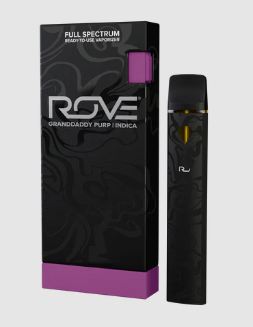 Photograph of product: Rove | Granddaddy Purp | Live Resin & Diamonds | 1g All In One Vape