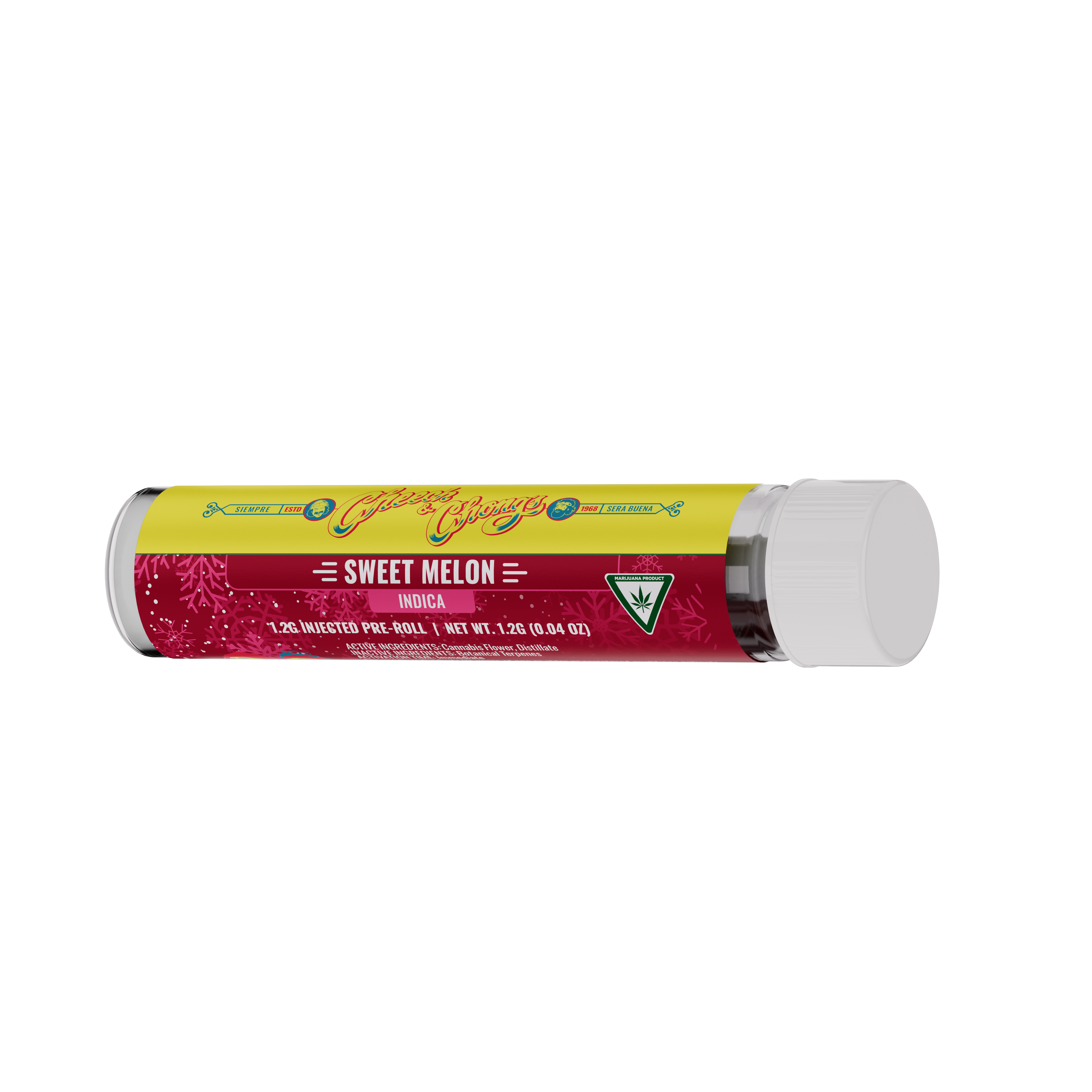 Photograph of product: Cheech & Chong - 1.2G Infused Preroll - Sweet Melon