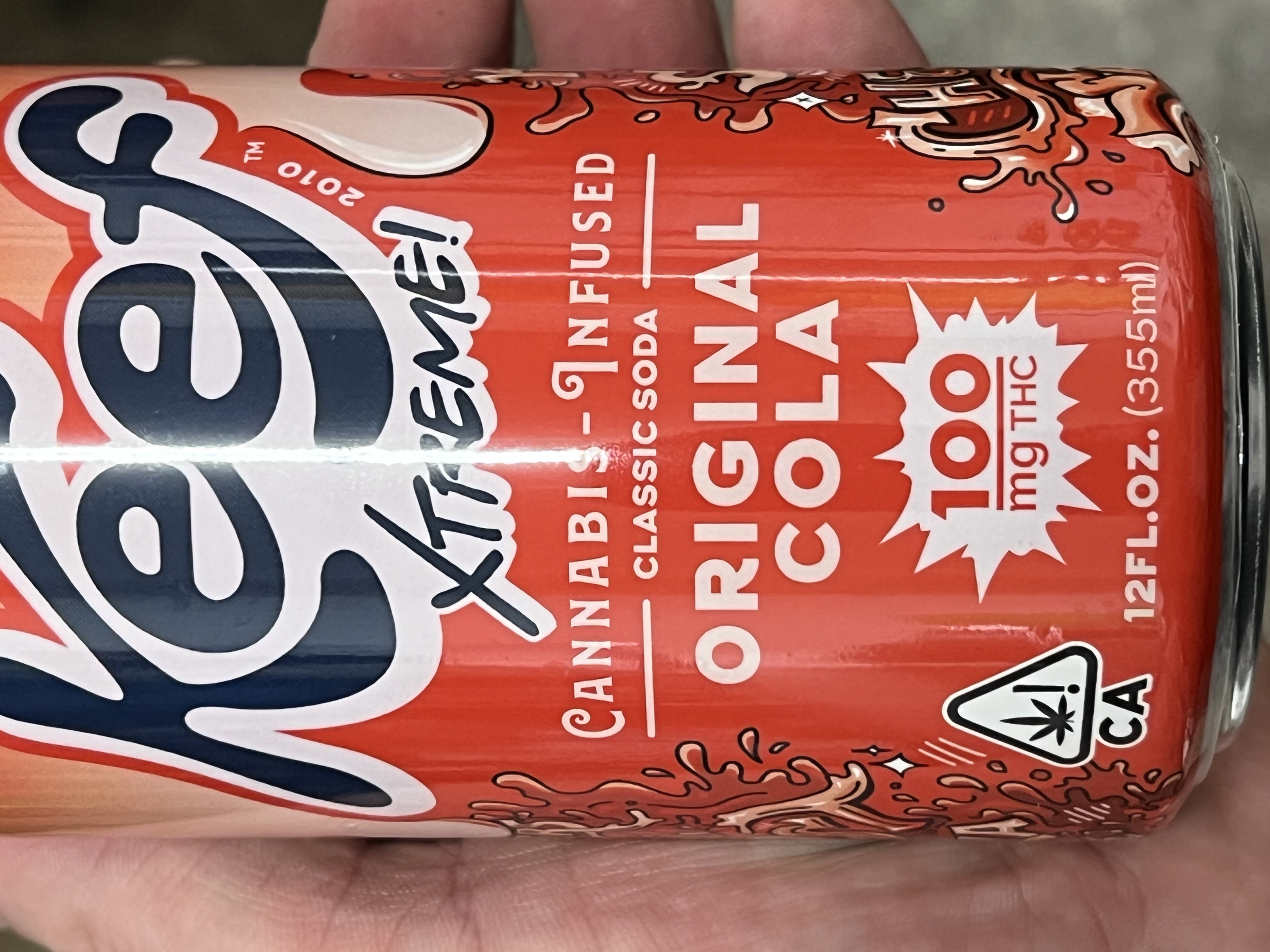Photograph of product: Keef 100mg Original Cola Xtreme Classic Soda 12oz