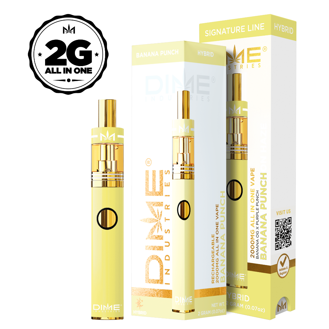 Photograph of product: Dime- Disposable Vape-Banana Punch