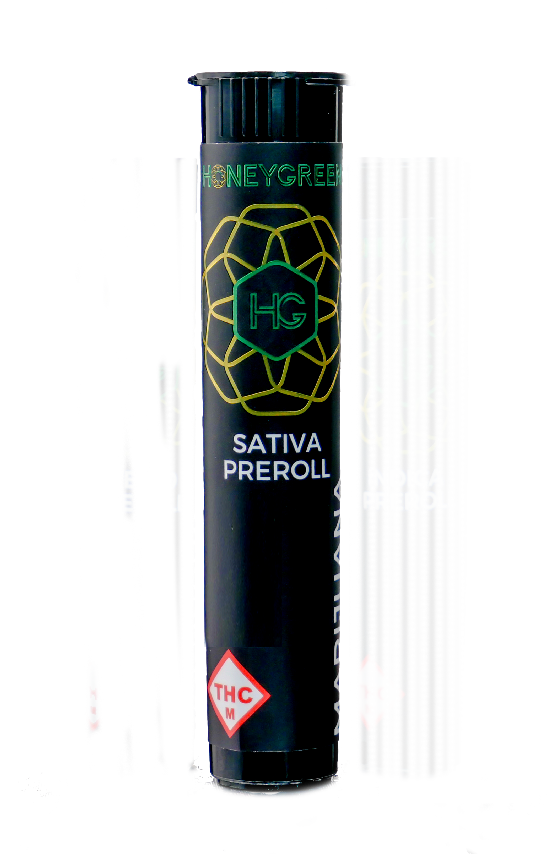 Photograph of product: Red Bulls | 1g | Pre-roll | Honey Green