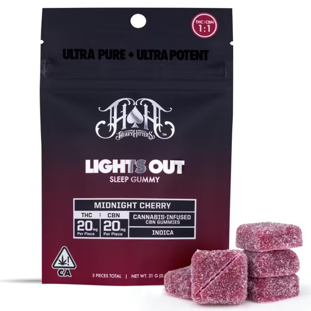 Photograph of product: MIDNIGHT CHERRY - CBN/TH-oui 100MG:100MG