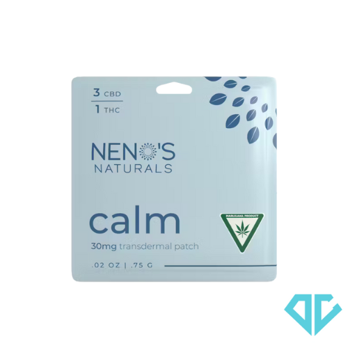 Photograph of Product: Neno's Natural's Calm Transdermal Patch 3 CBD:1 THC 30mg