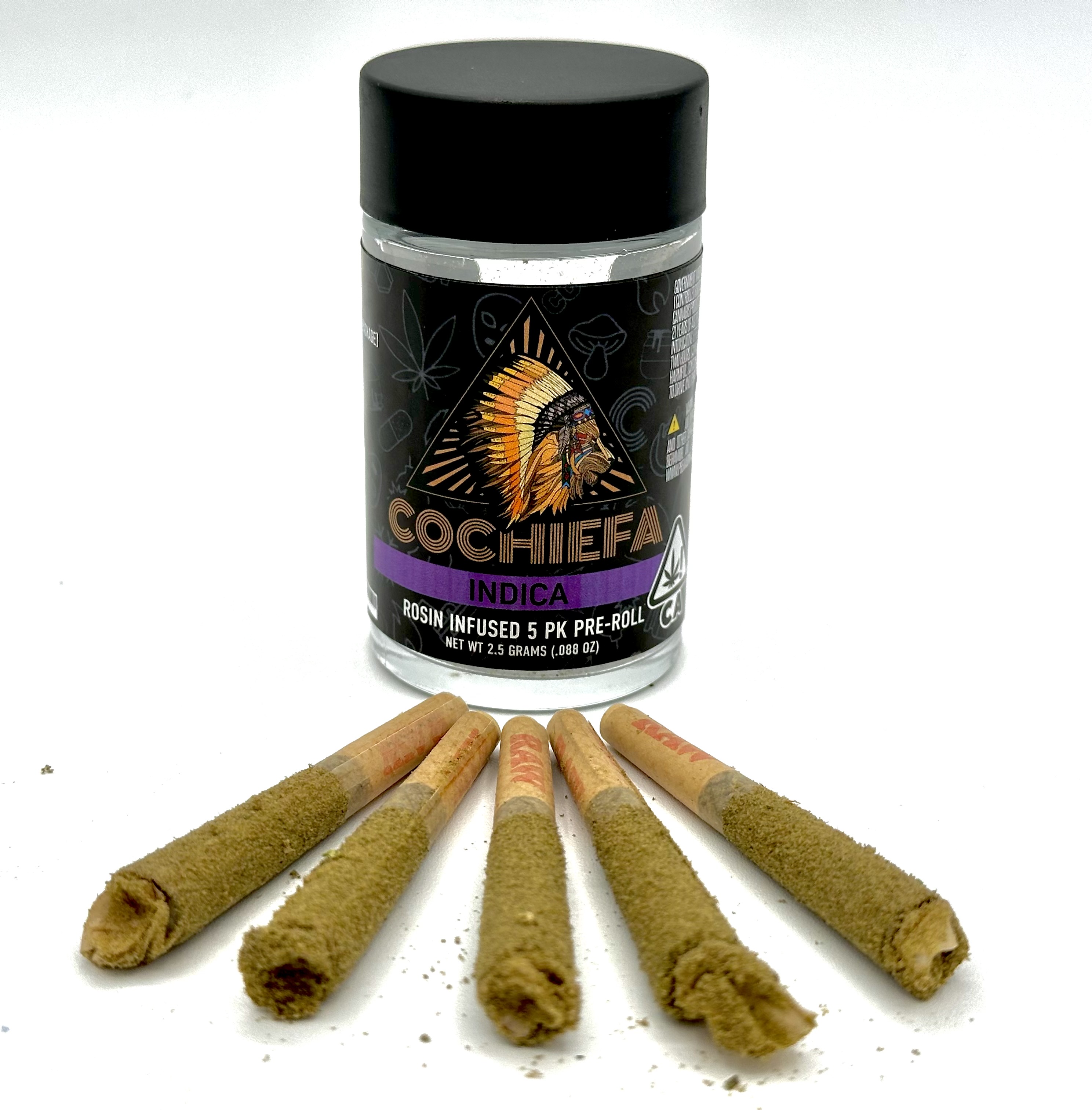 Photograph of product: CO CHIEFA | Triple Threat Infused Preroll | 5Pk | Oui'd