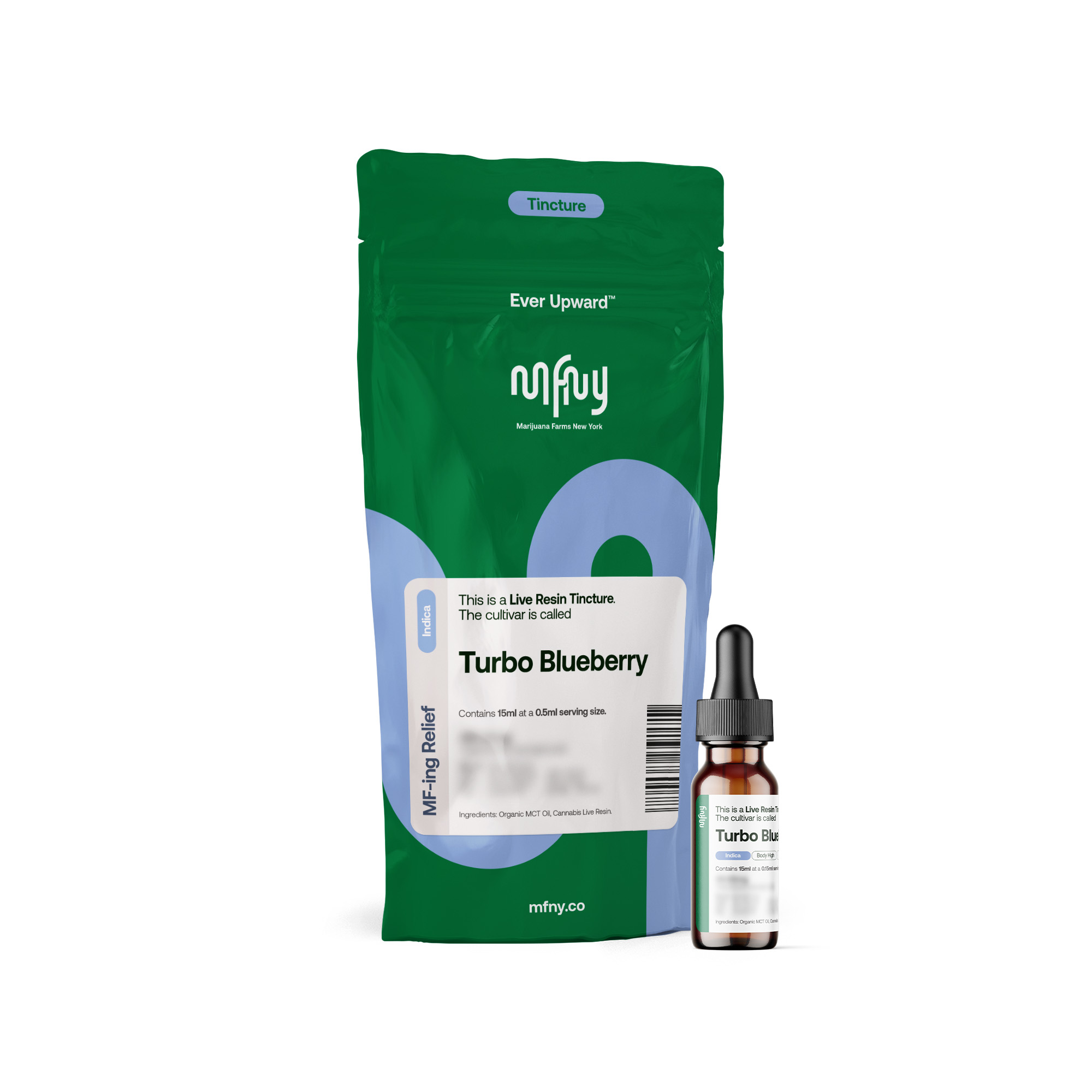 Photograph of product: MFNY | Turbo Blueberry | Oui'd | Tincture | 15 ml