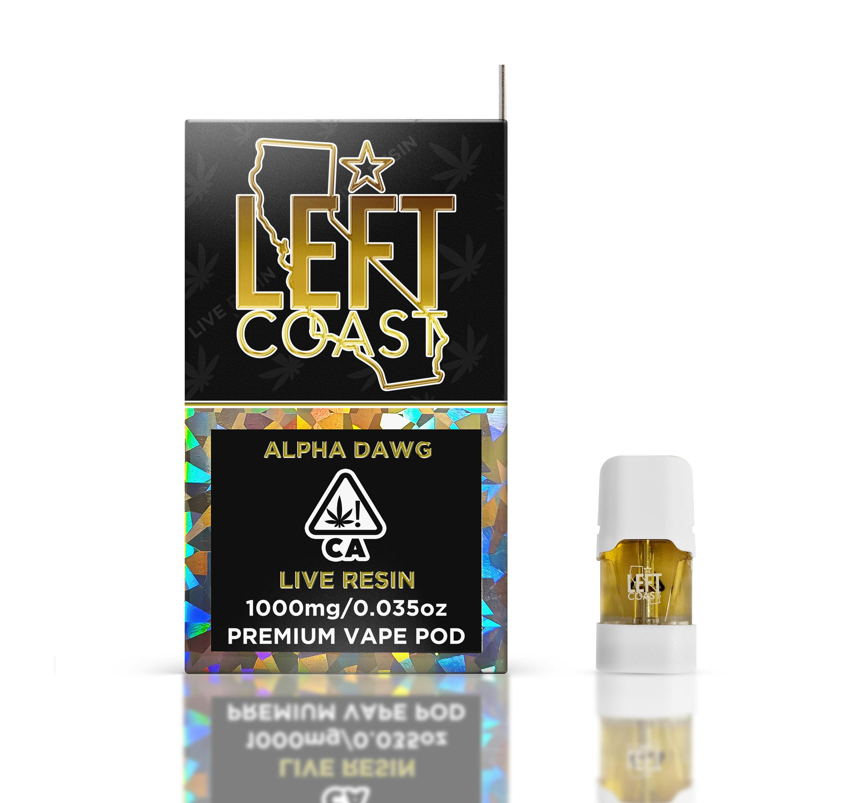 Photograph of product: Alpha Dawg [S] Live Resin Pod | Left Coast