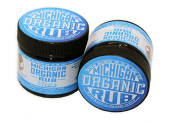 Photograph of product: Michigan Organic Rub: Vanilla Mint 1:1 TH-oui | CBD 3OZ Jar 800MG
