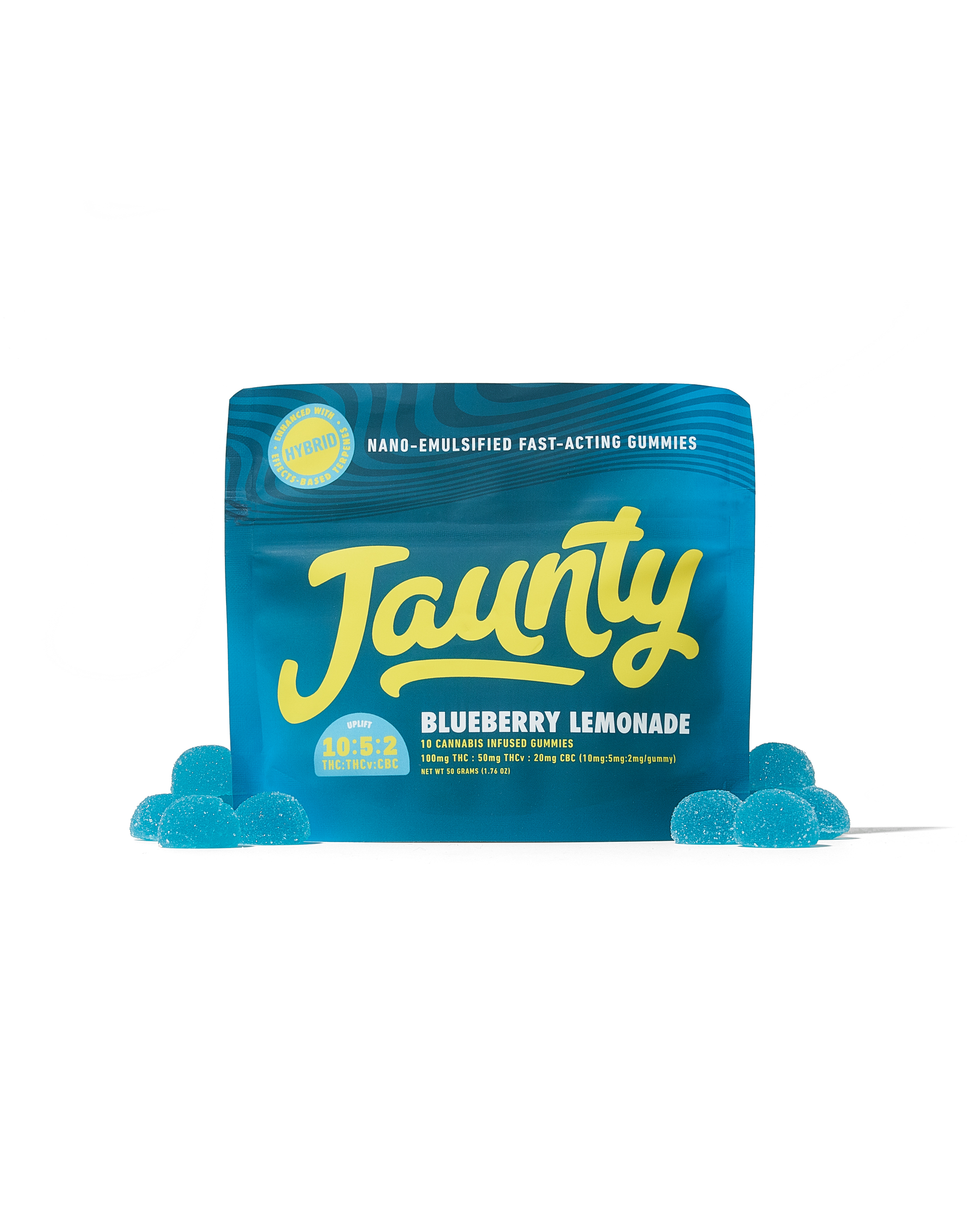 Photograph of Product: Blueberry Lemonade | 10:5:2 | THC:THCv:CBC | 100mg | 10pk