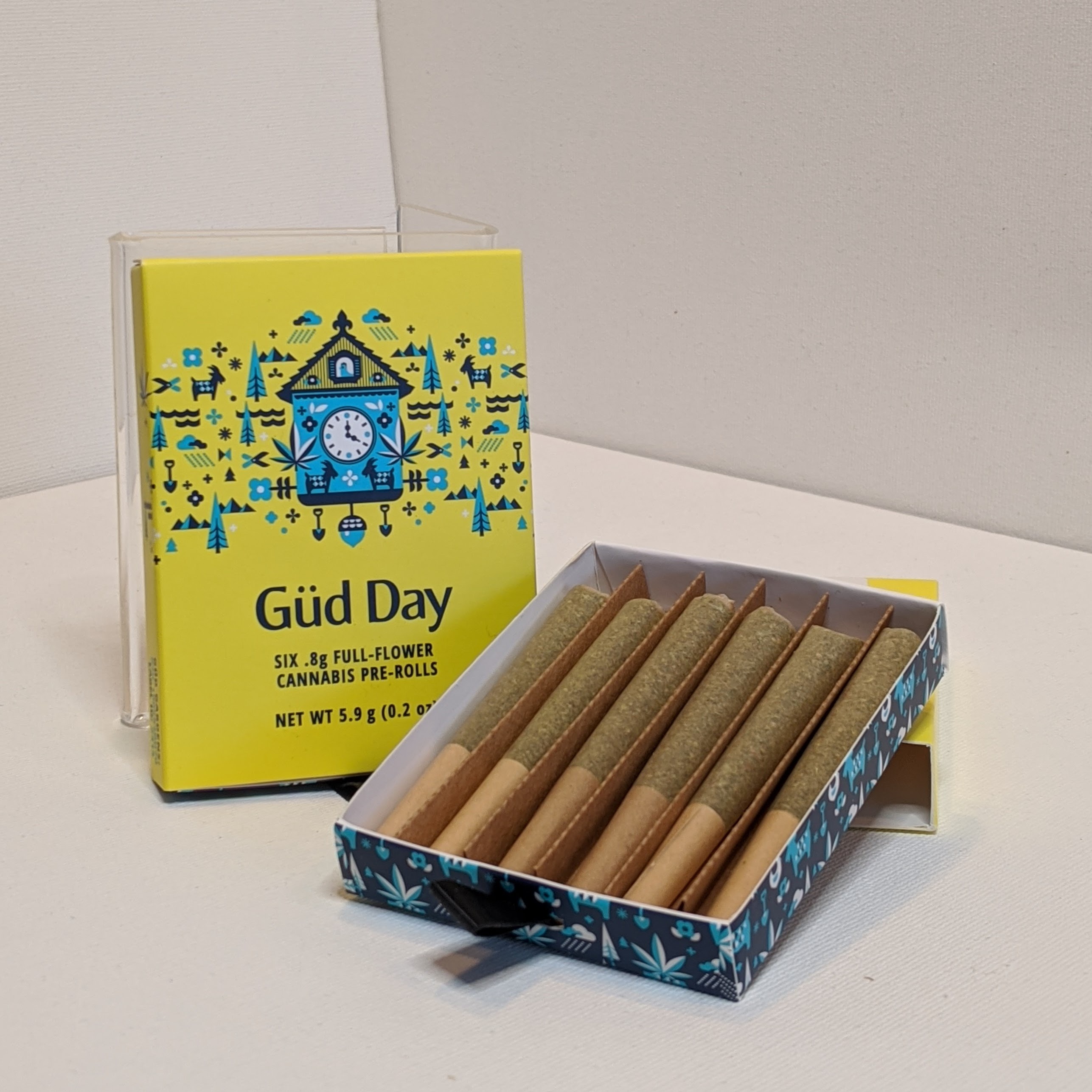 Photograph of product: Gud Gardens | Gud Day | Variety Pre-Roll Pack 6pk | 4.8g