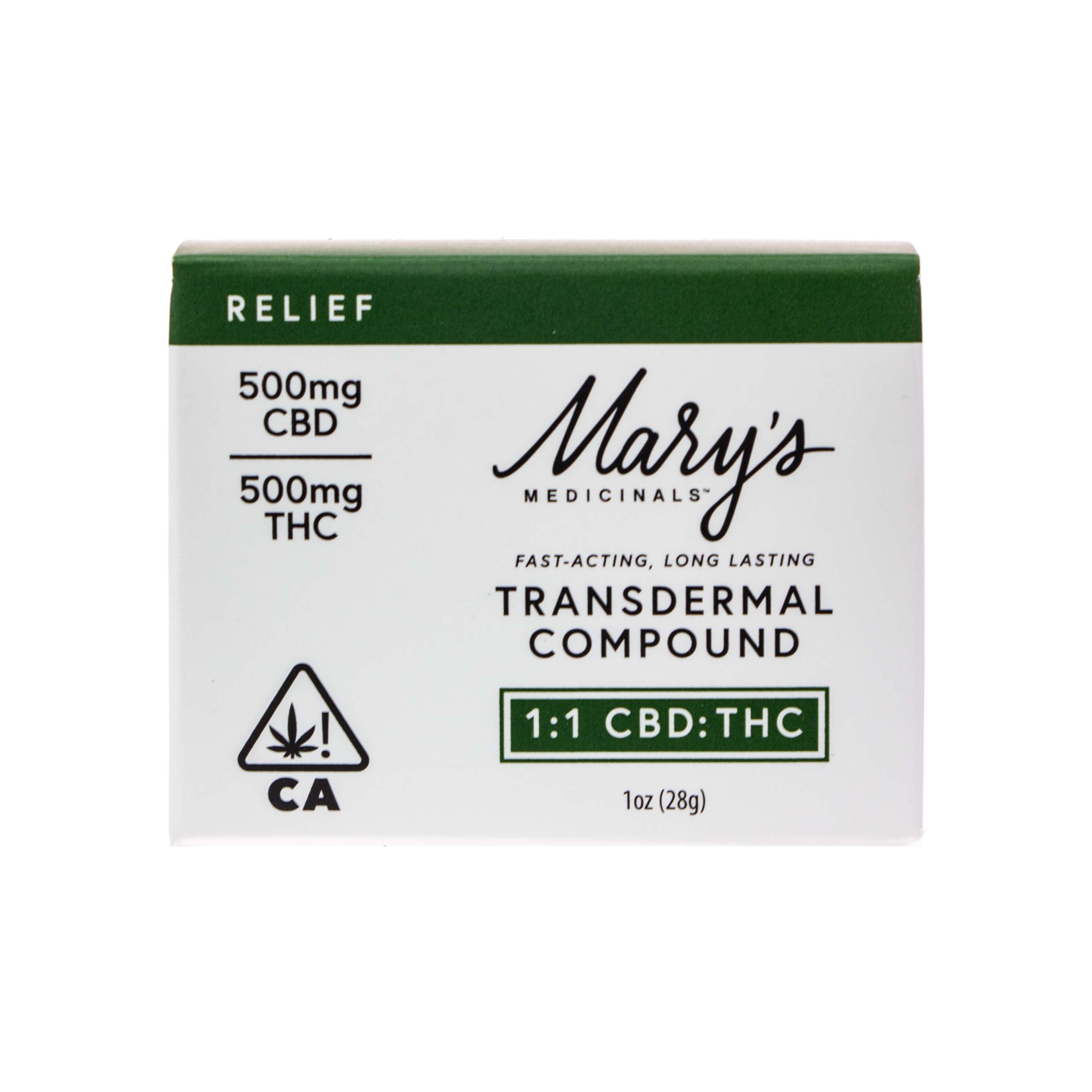 Photograph of product: Mary's Medicinals | Transdermal Compound (1:1 CBD:TH-oui - 1000mg Total)
