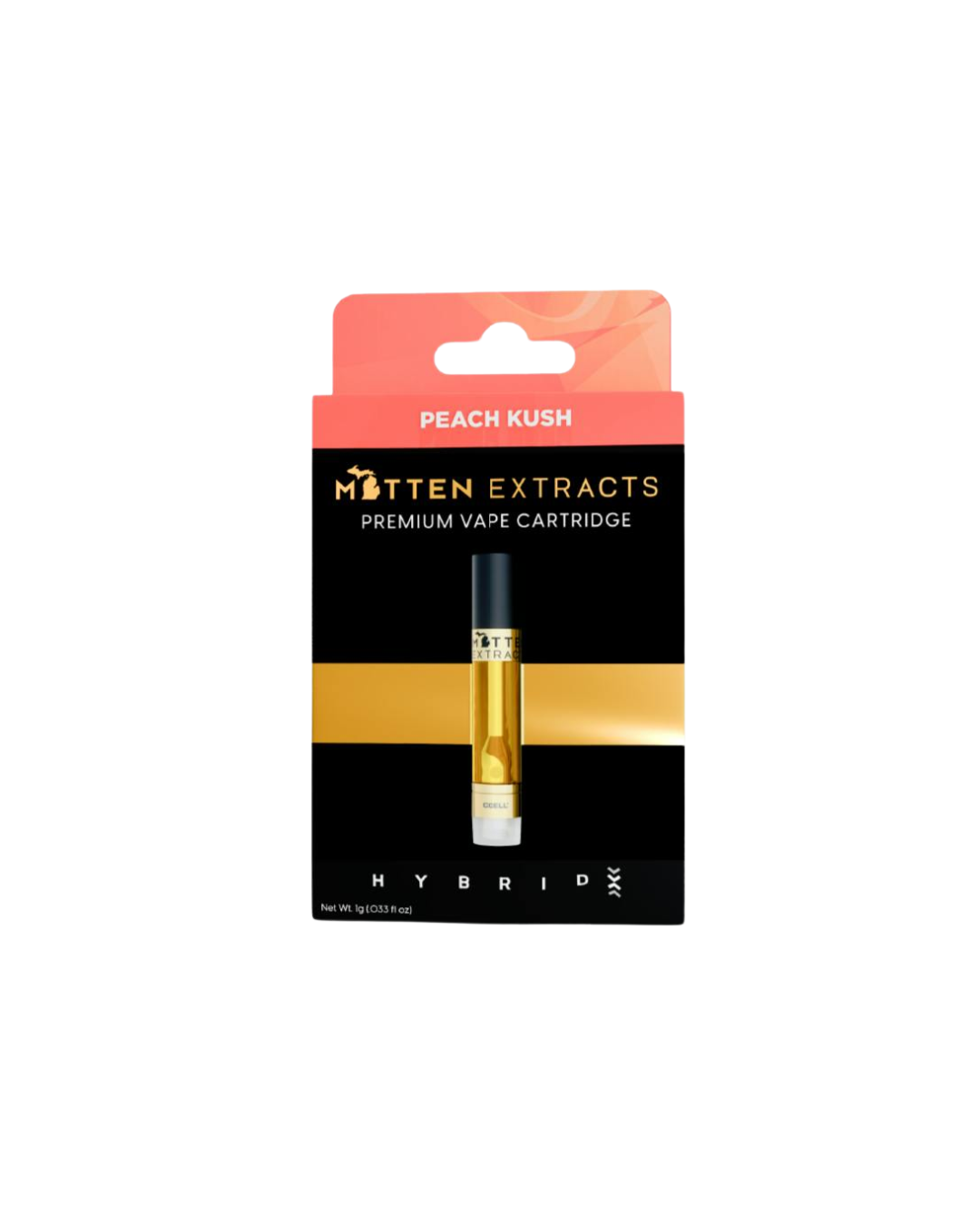 Photograph of product: Mitten Extracts | Peach Kush | 510 | 1g