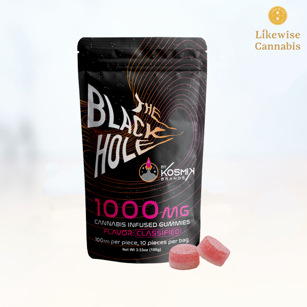 Photograph of product: 10-PACK 1000MG TROPICAL PUNCH BLACKHOLE GUMMIES