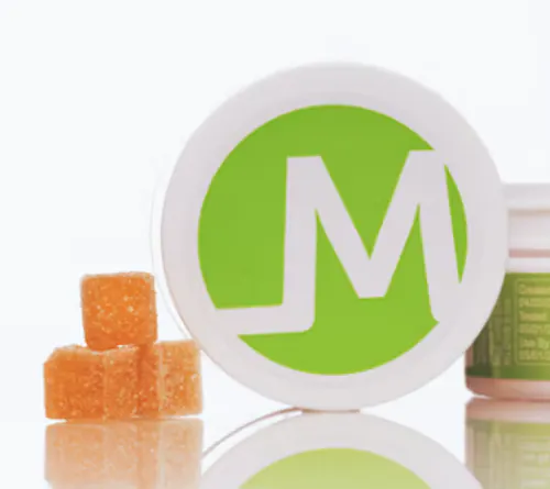 Photograph of product: Triple M 10pk Peach Mango Gummies