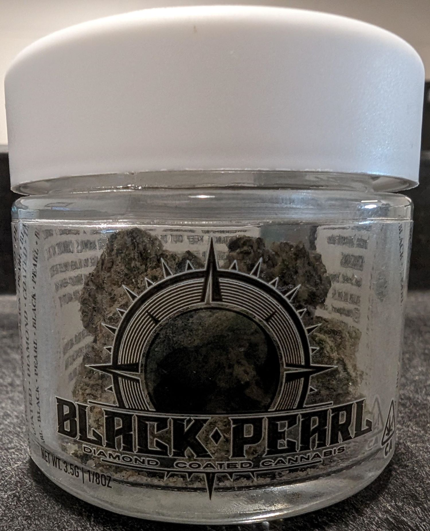 Photograph of product: Black Pearl - 3.5g Diamond Coated - GG#4