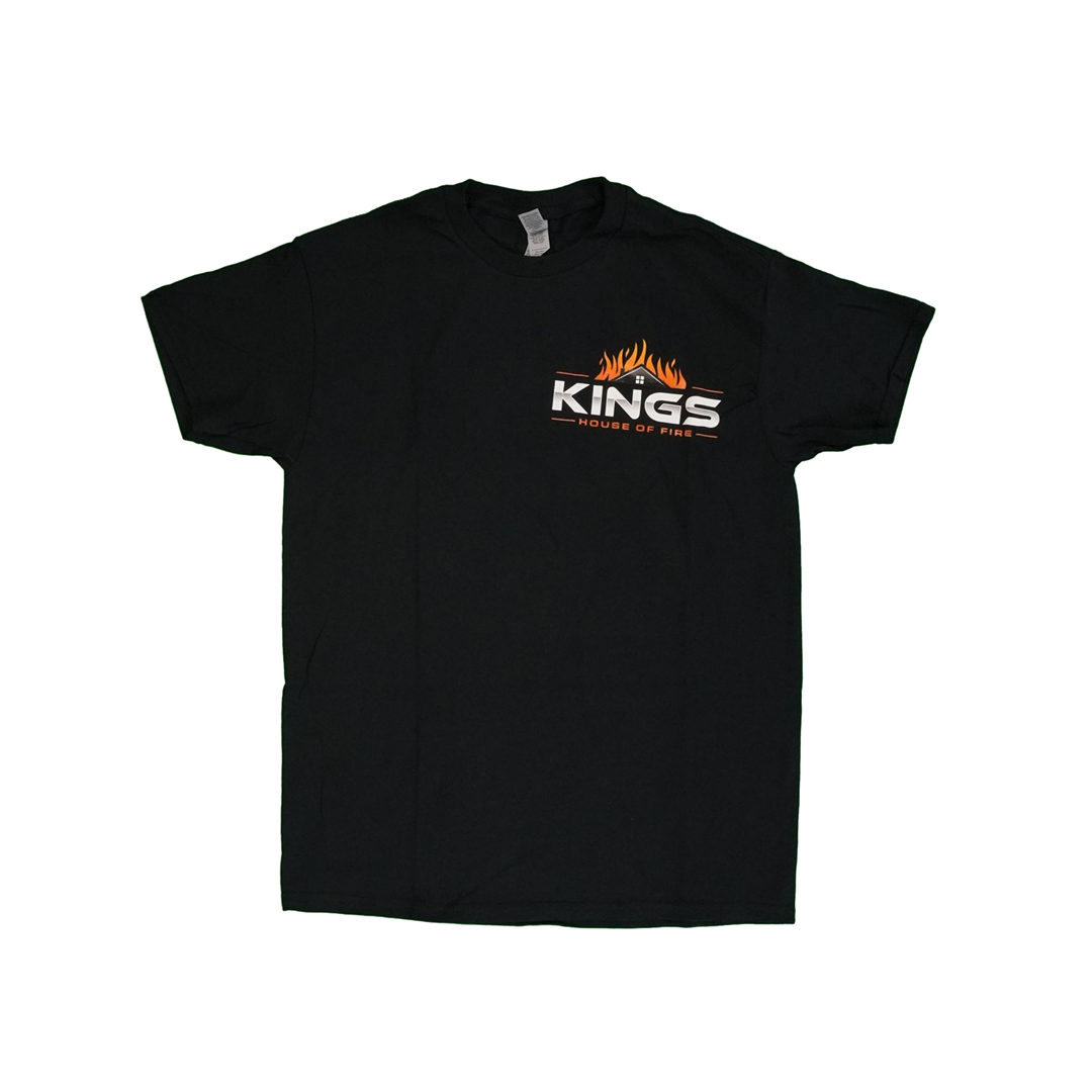 Photograph of product: T-Shirt | KHOF Small Logo Fire S/S | Black | S-XXL